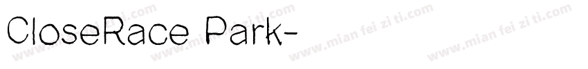 CloseRace Park字体转换